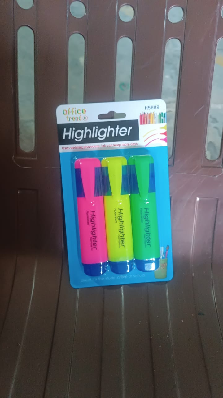 InkGlow assorted color highlighter pens ideal for study and office