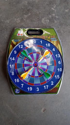 Packaging of magnetic dartboard game set with darts inside