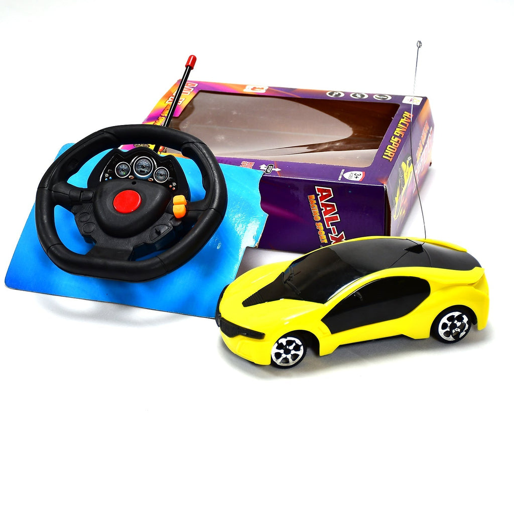 The fast steering RC car in action, showing its agile movement.