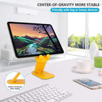 A cute cartoon mobile stand, adjustable for optimal viewing angles.