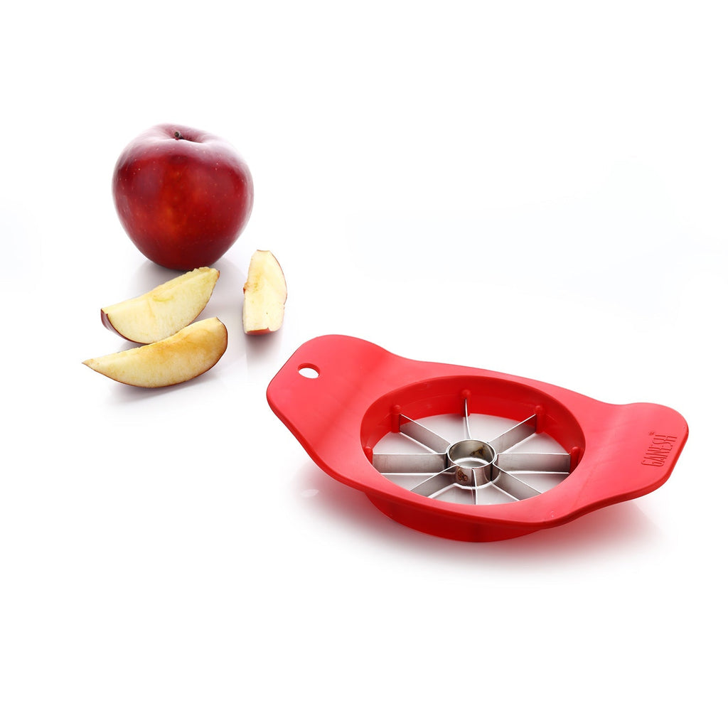 Ganesh Apple Cutter in a vibrant color, ready to slice fruits.