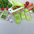 House of Sensation 14-in-1 vegetable dicer, showcasing its various components and functionality.