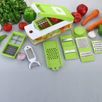 House of Sensation 14-in-1 vegetable dicer, showcasing its various components and functionality.