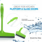 Ganesh Plastic Kitchen Wiper held comfortably for easy use in an Indian kitchen.