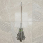 Spin mop in use for floor cleaning