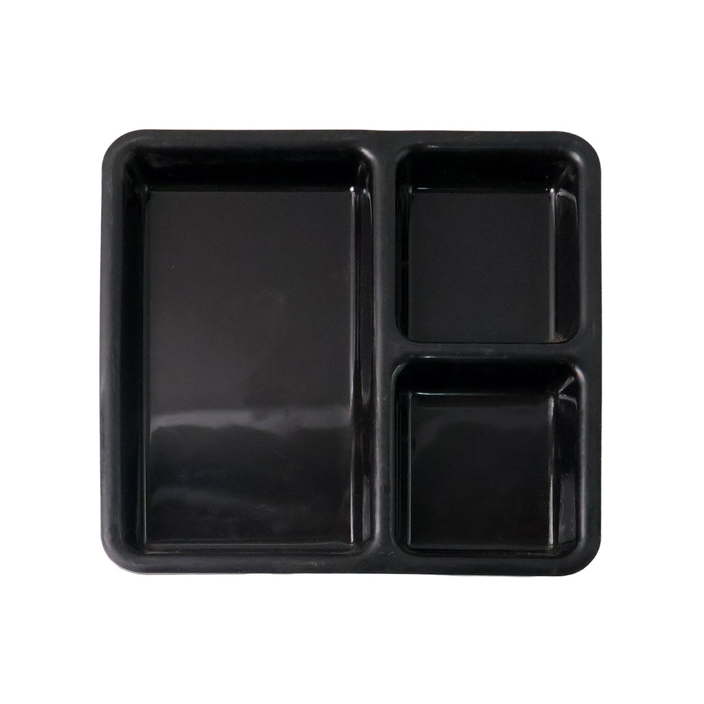 Multi-section meal serving tray for neat plating and meal portions