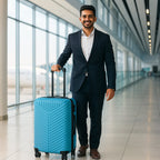 Product image of a 4-in-1 luggage set with multiple sizes