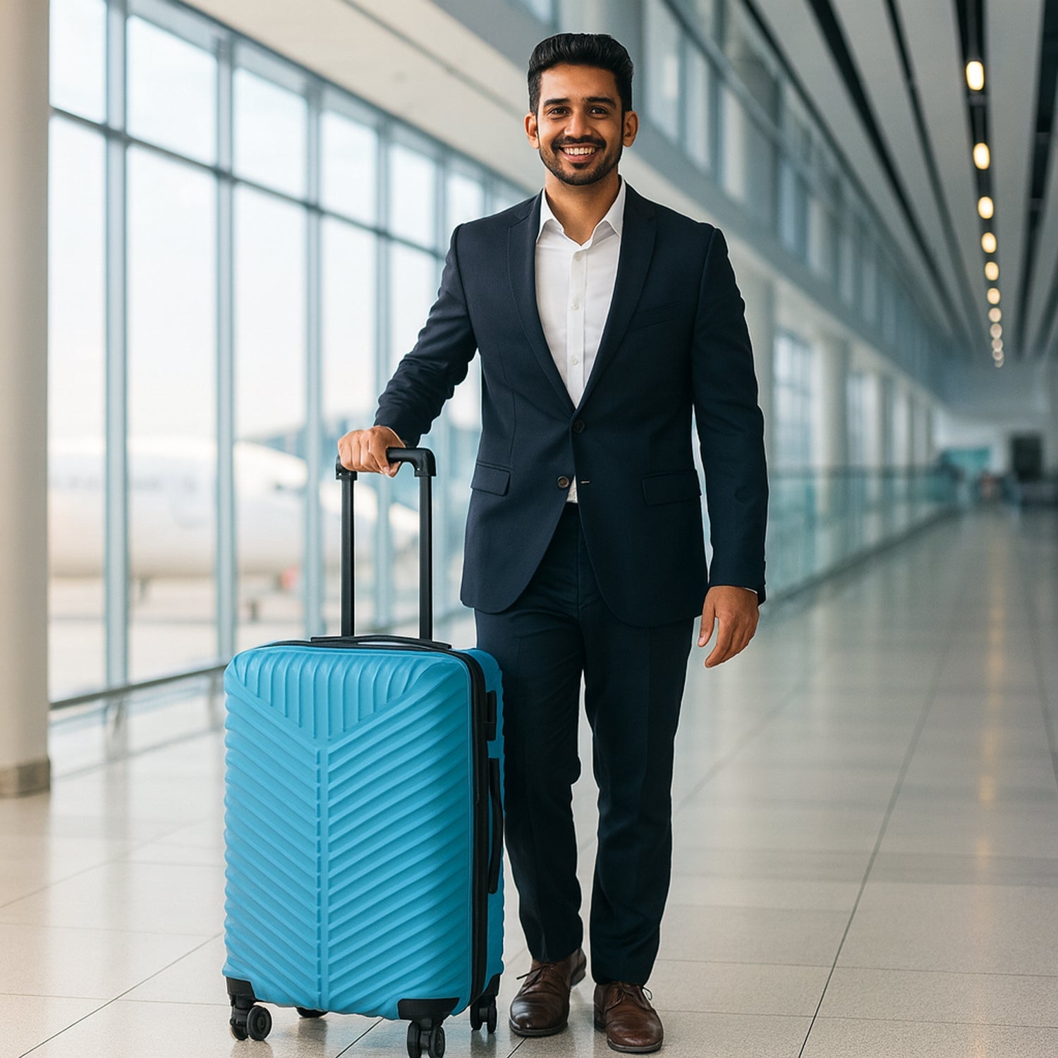 Product image of a 4-in-1 luggage set with multiple sizes