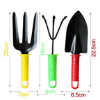 Handy garden tools set of three, including a small trowel and fork.