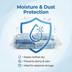 Display of vacuum storage bags' specifications and features