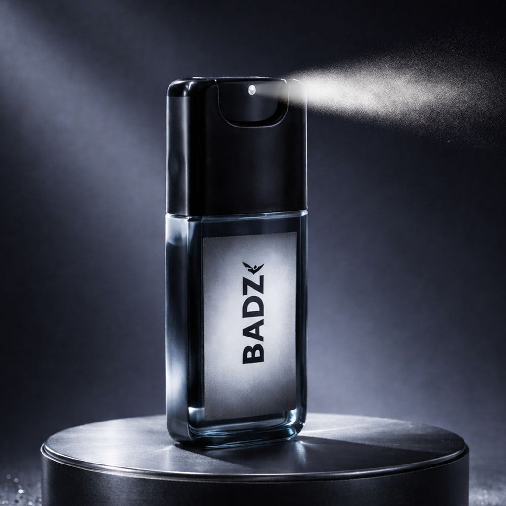 Compact 20ml travel spray bottle of aromatic fragrance for men and women