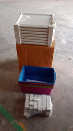 Slim vertical 6-layer plastic storage drawer cabinet ideal for space saving
