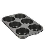 Close-up of the non-stick surface on the Indo Glow muffin pan.