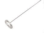 Detailed view of the easy-grip handle on the milk frother wand.