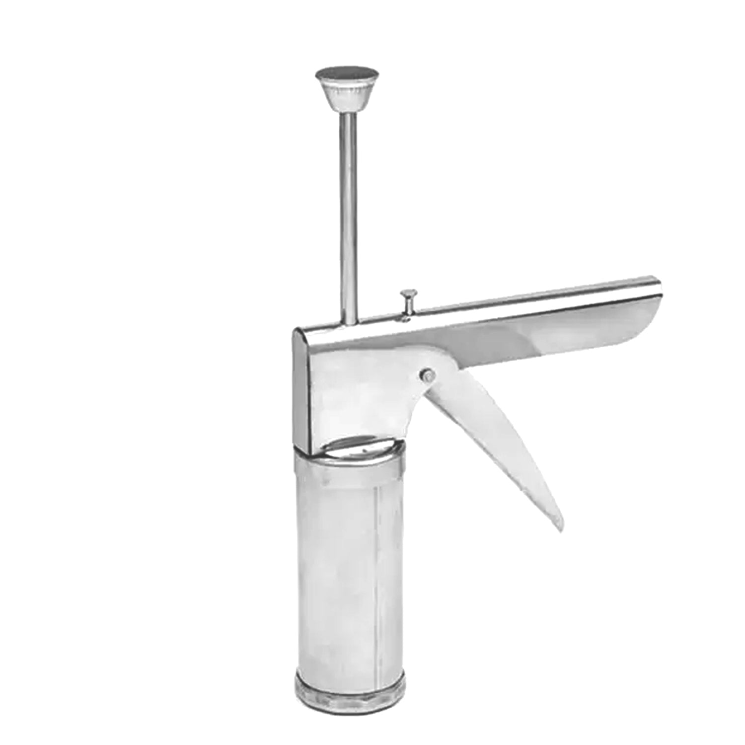 Detailed view of the 15-in-1 kitchen press components, including icing nozzles and discs.