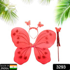 Close-up of vibrant nylon butterfly wings, perfect for a child's fairy costume.