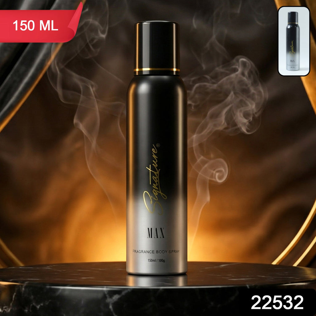 Stylish black and silver designer bottle of men's body spray
