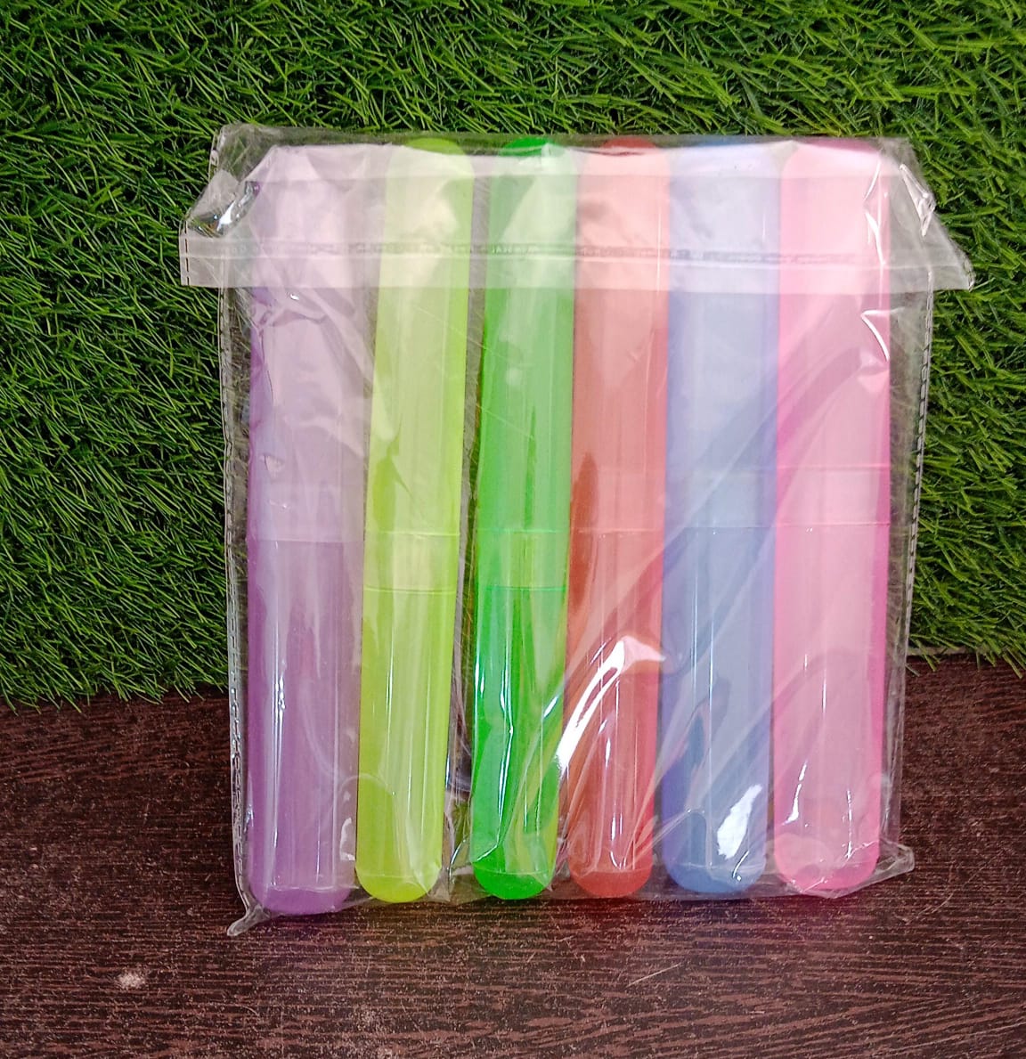 Pack of six anti-bacterial toothbrush covers offering everyday protection.