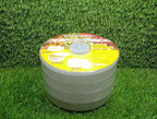 The complete Tidy Table white plastic sprout maker, demonstrating its compact and functional form.