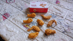 A group of chicken erasers in various poses, suggesting movement and fun, perfect for kids' playtime.