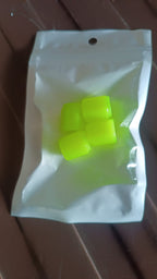 Luminous tyre valve caps displaying bright glow in low light