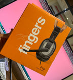 Black wired headset with adjustable headband and clear sound quality