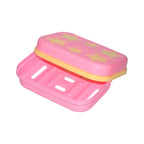 Star-shaped soap case holder with a bar of soap inside, ready for use.