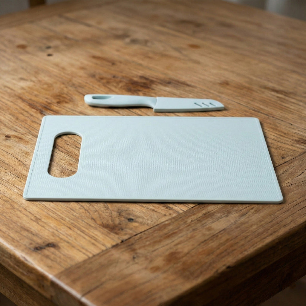 3 in 1 food prep knife and chopping board set for home kitchens