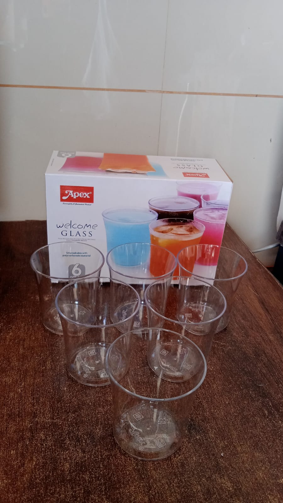 Apex plastic drinkware tumbler emphasizing durability and clarity