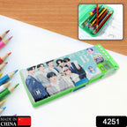 Side view of the kids' cartoon pencil case, showcasing its durable design.