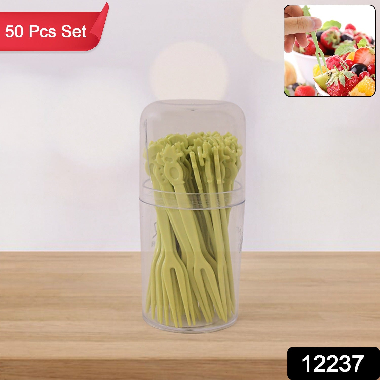 Close-up of plastic mini dessert forks