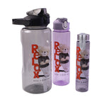 The complete BPA-free Kids Water Bottle Set displayed on a clean background, highlighting its design.