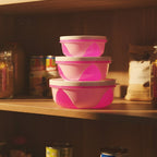 Stackable kitchen container set for snacks and dry fruits storage