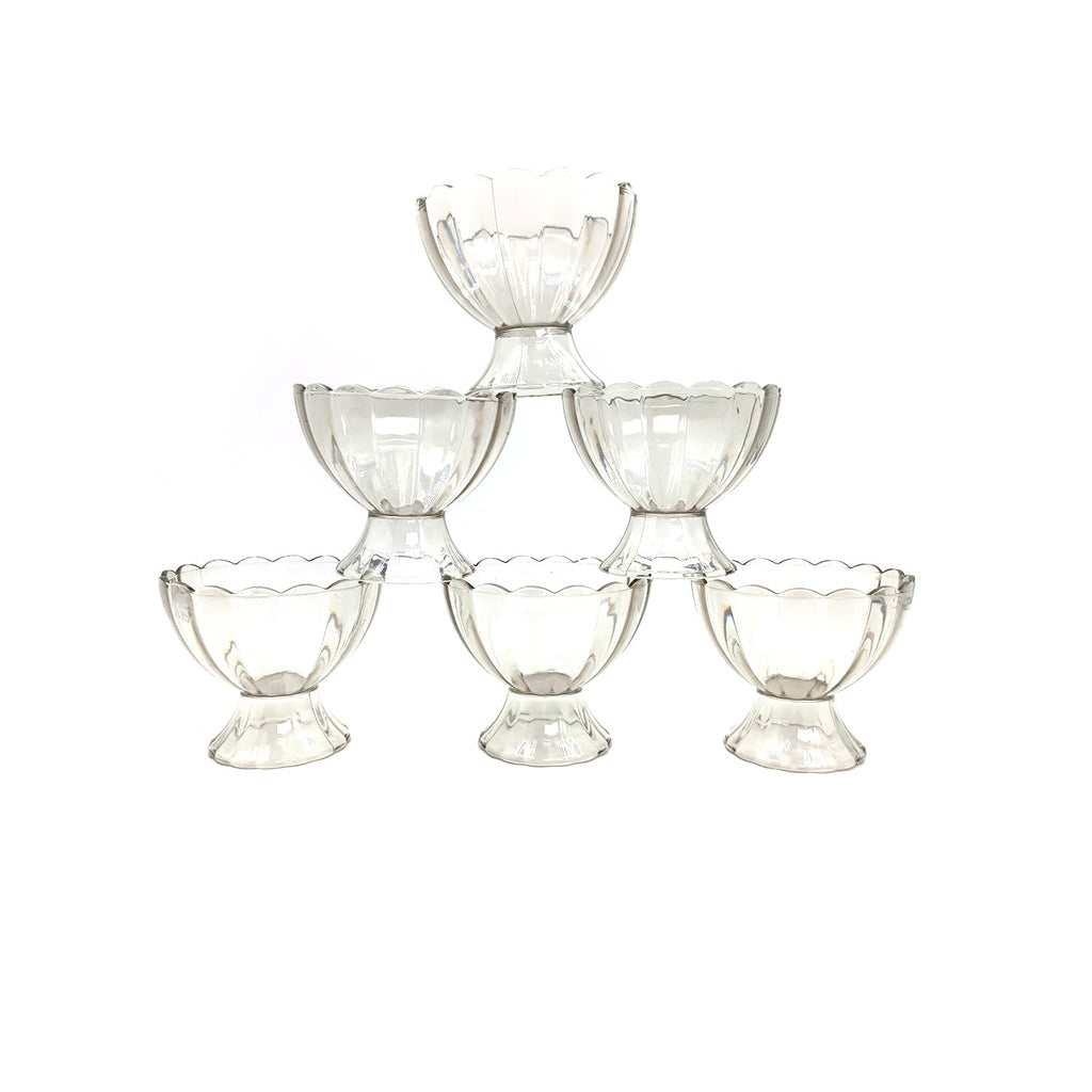 New dessert bowl set of six displayed within its protective packaging.