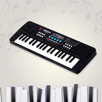 Brightly colored kids electronic keyboard for early musical learning.