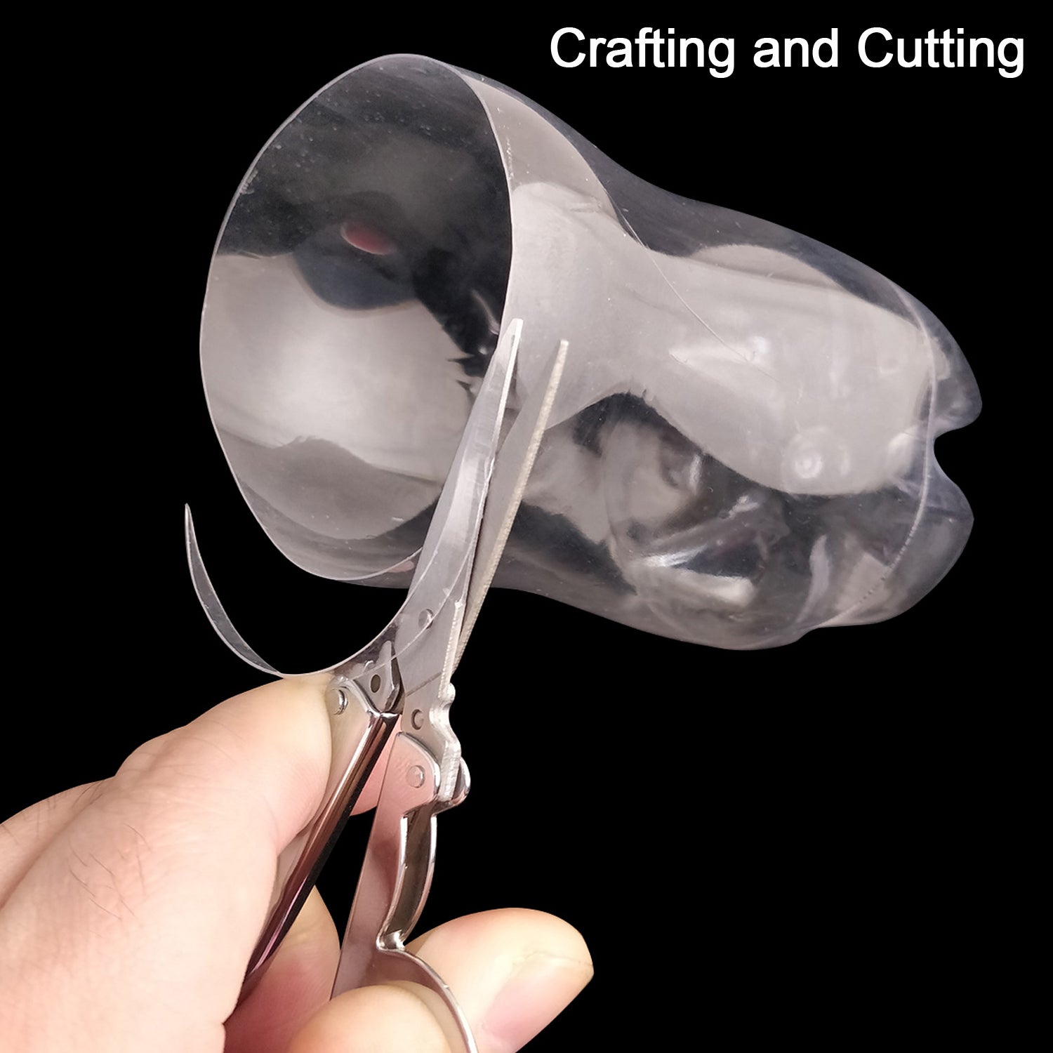 Securely folded 3.5-inch scissor, ready for travel or storage.