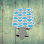 Back view of the hot water bag, showing its smooth surface.