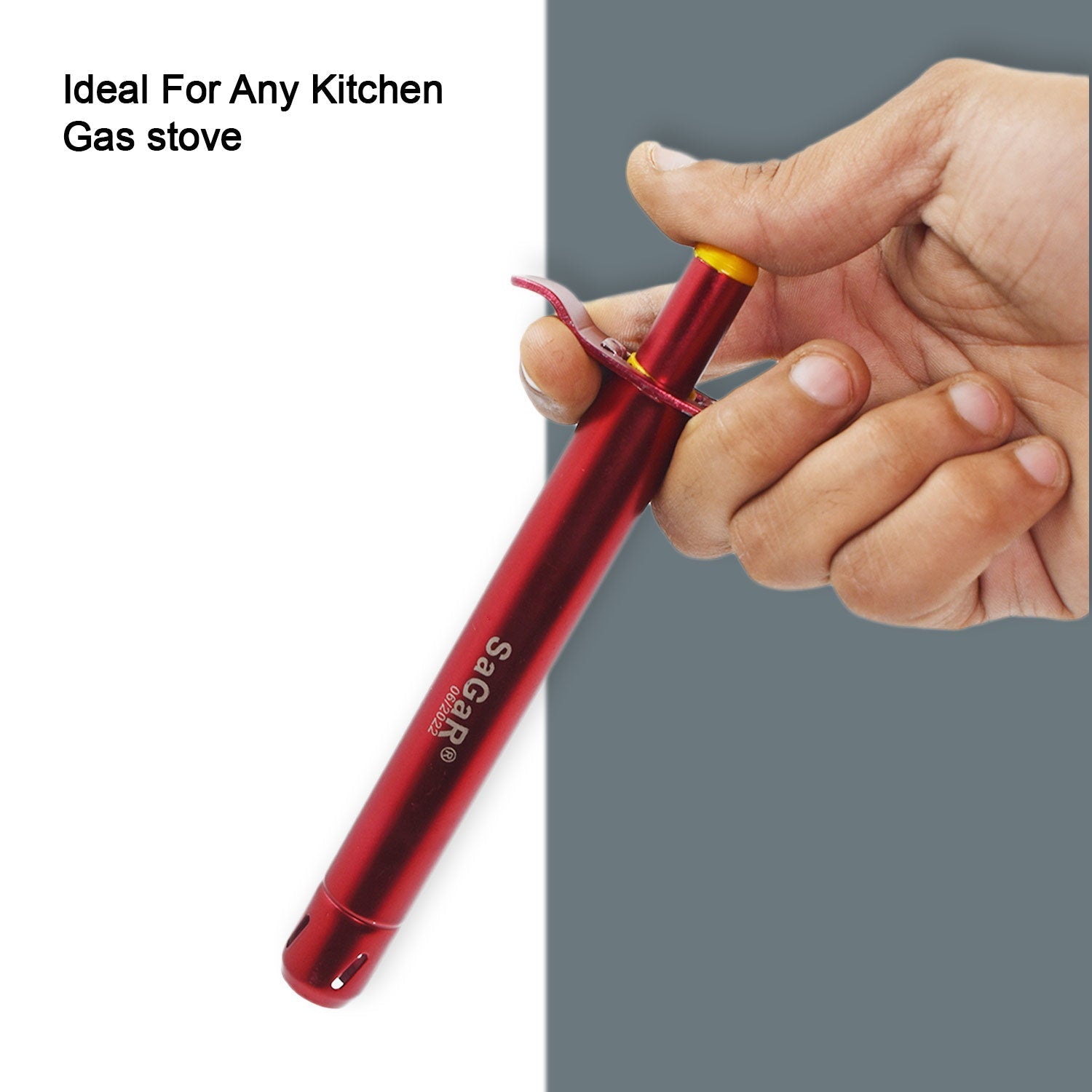 ChefAura Stainless Steel Gas Lighter, a durable kitchen essential.