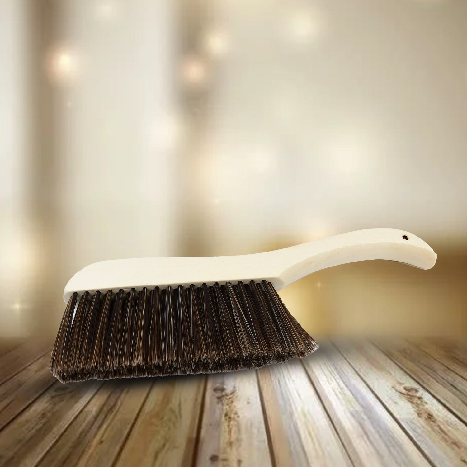 Soft Bristle Dust Cleaning Brush with ergonomic handle for gentle home fabric care.