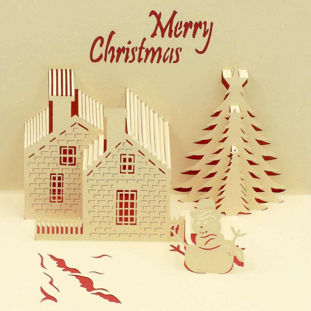 A vibrant 3D paper wish card with a detailed pop-up design for special occasions.