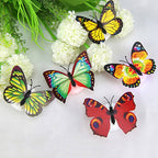 Multicolor LED light shining through Butterfly 3D Illusion Night Lamp