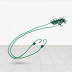 Elastic drying rope with hooks, showing its flexibility for various uses.