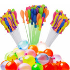 A large bunch of filled, colorful Holi water balloons ready for a splash.