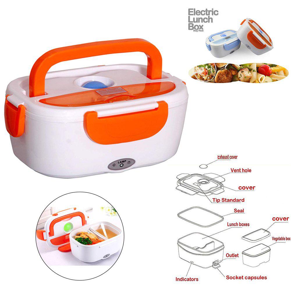 Side view of the Electric Lunch Box, emphasizing its sturdy build and modern aesthetic.