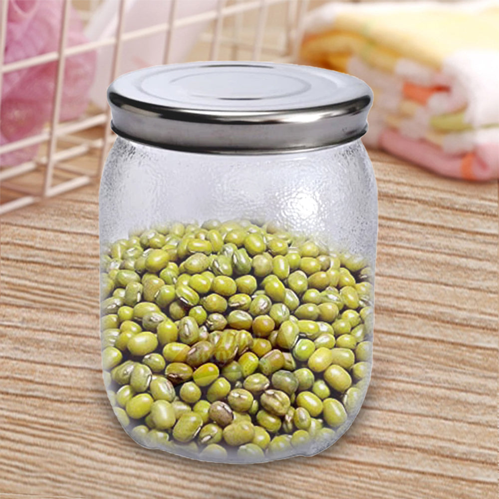 Two Plastic Mason Jars, ready for organizing your kitchen with their versatile use.