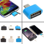 PHOBIA USB OTG adapter showcasing its compatibility with Android devices and USB 2.0.