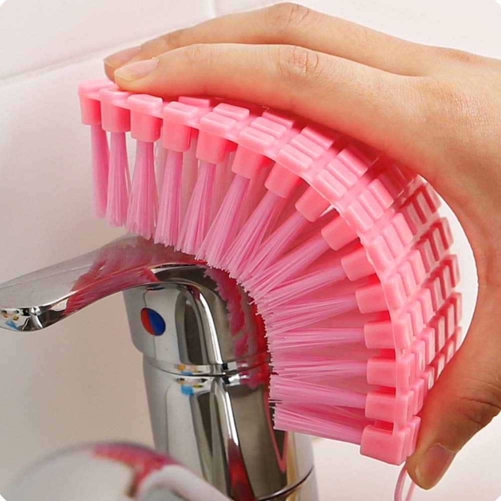 The flexible cleaning brush showcasing its ergonomic grip.