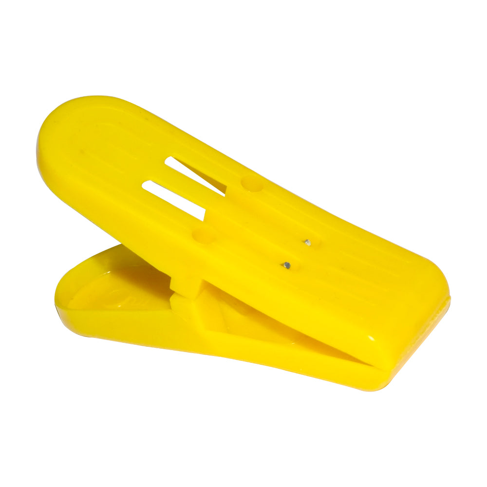 Pack of 12 multicolour plastic cloth clips, ideal for hanging small garments.