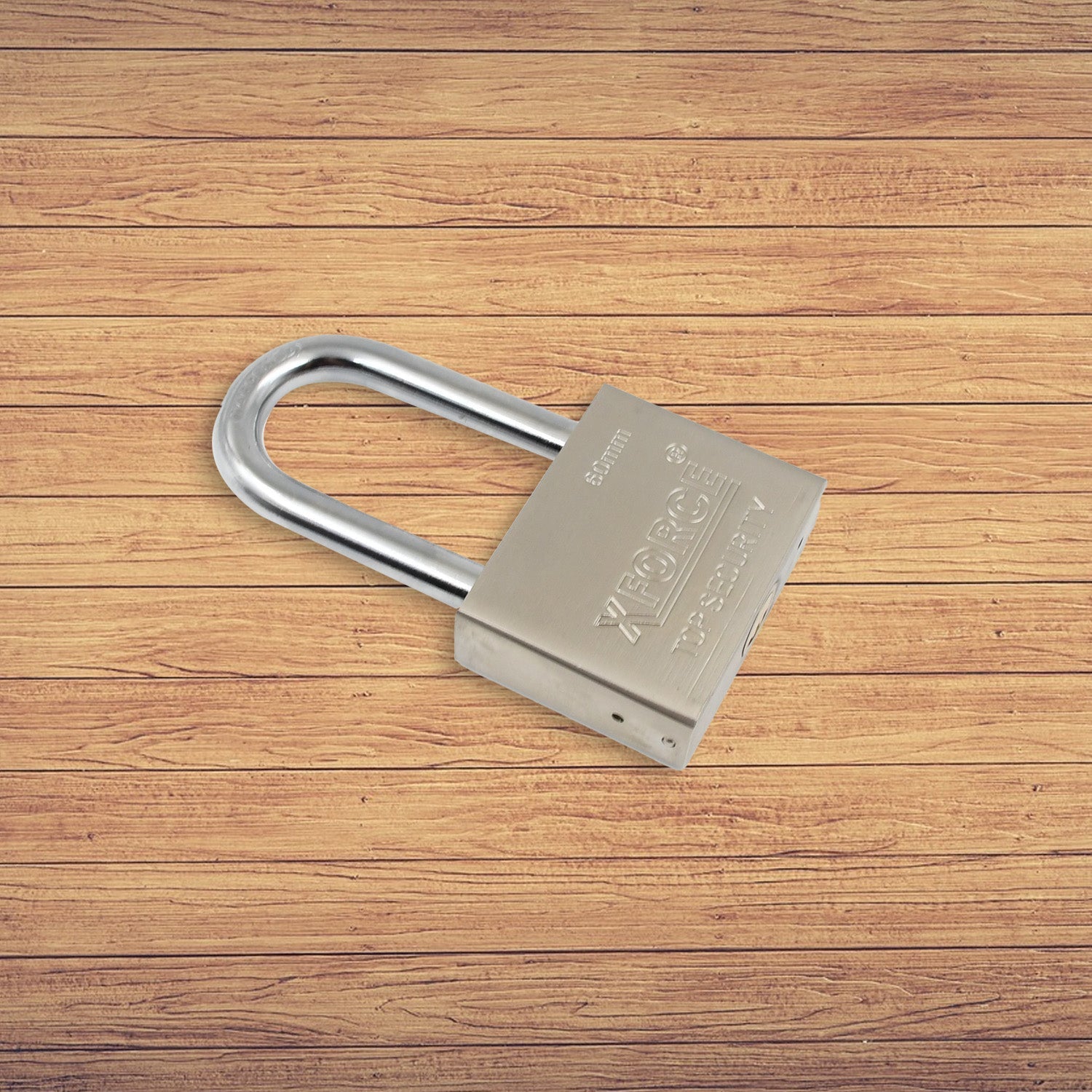 Four keys included with the Safelix solid brass body padlock.