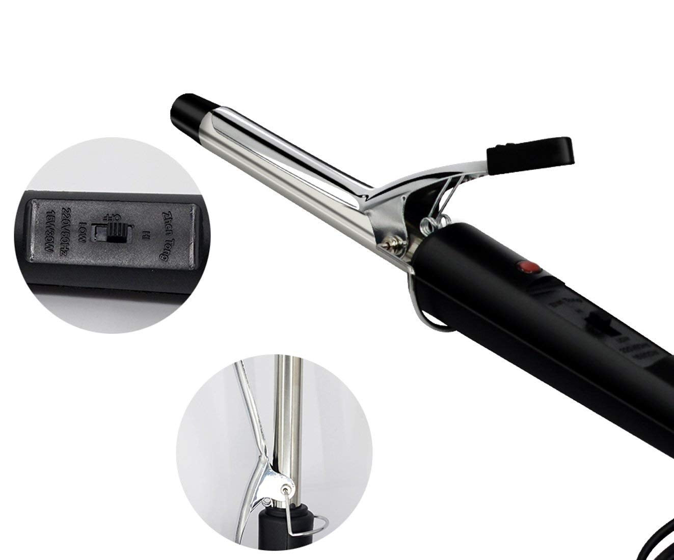 Hair Curling Iron creating perfect, bouncy curls.